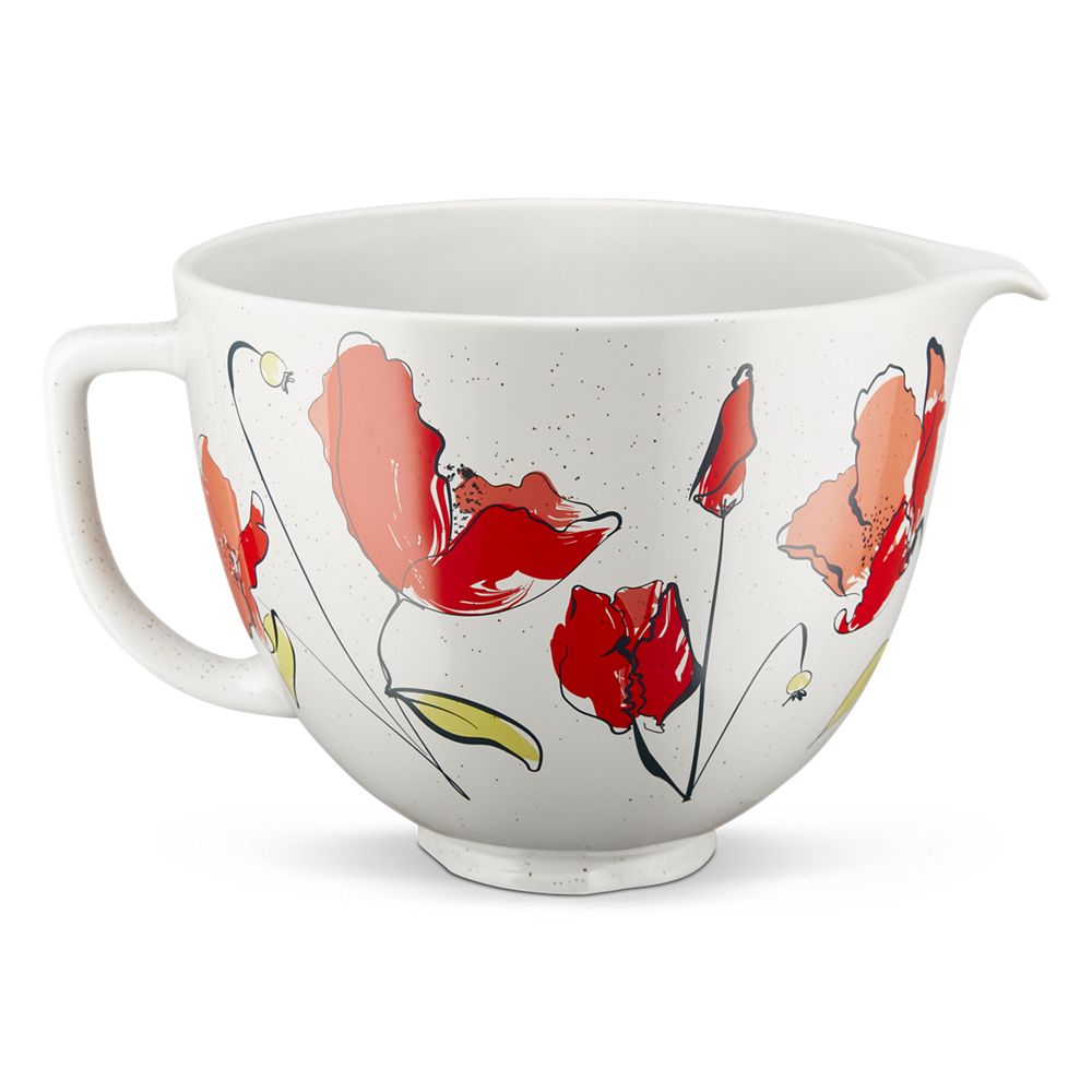 5 Quart Poppy Ceramic Bowl