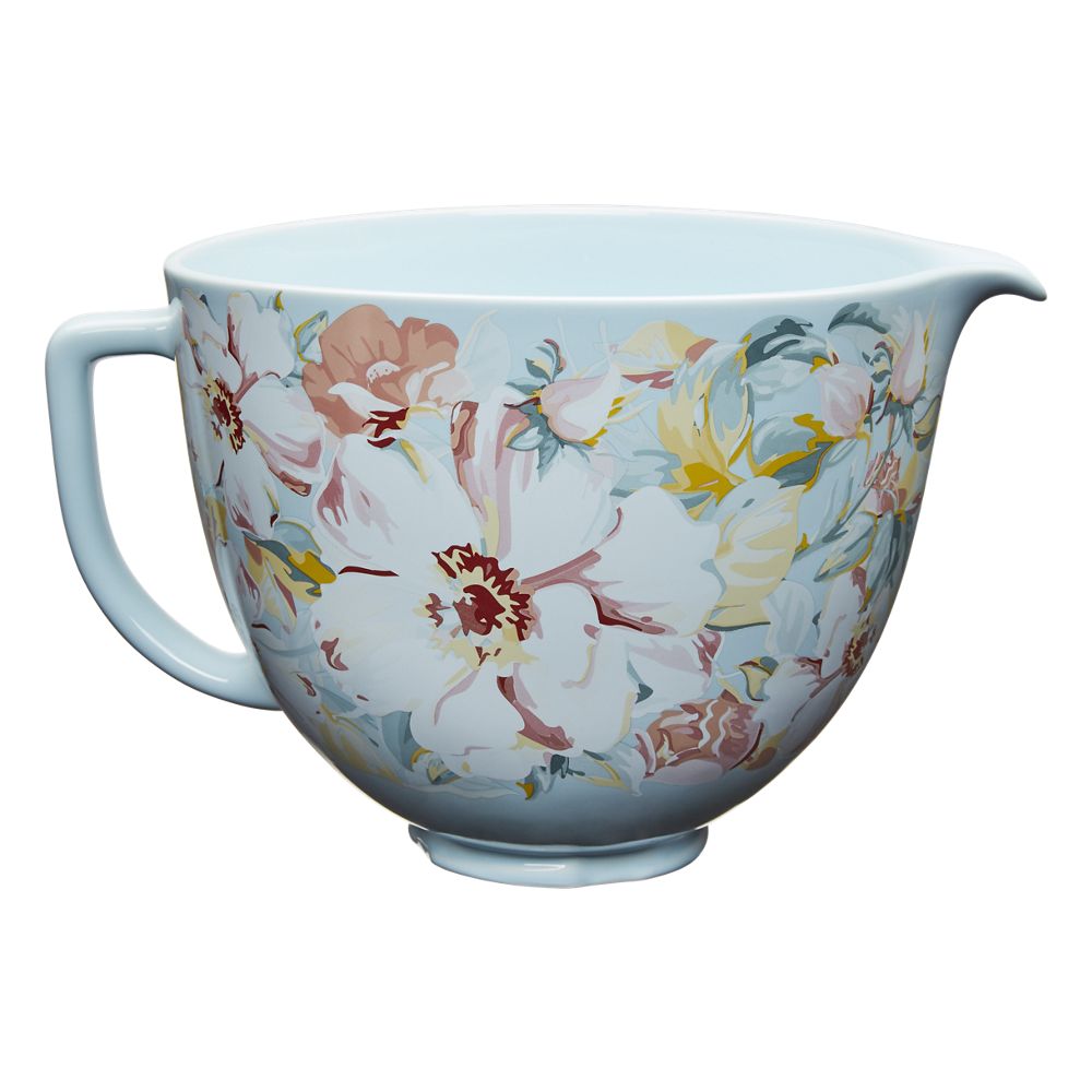 5 Quart White Gardenia Ceramic Bowl