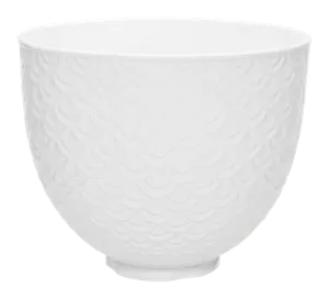 KSM2CB5TWM by KitchenAid - 5 Quart White Mermaid Lace Ceramic Bowl