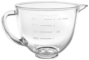 KitchenAid 1-Piece Pouring Shield in Clear with Wide Chute (KN256PS) 