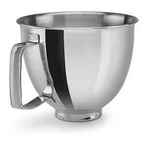 5 Quart Bowl-Lift Polished Stainless Steel Bowl with Flat Handle