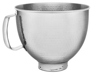 KitchenAid 5 Quart Tilt Head Hammered Stainless Steel Bowl