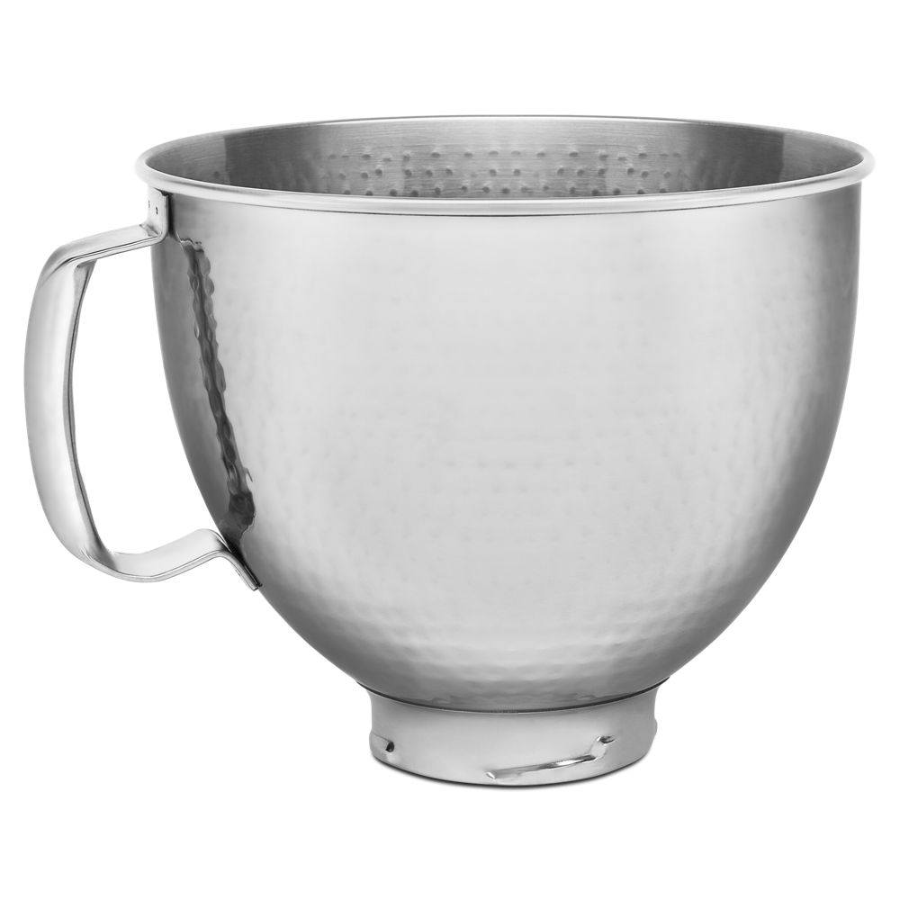 5 Quart Tilt Head Hammered Stainless Steel Bowl