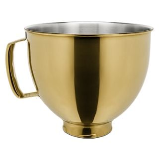 KitchenAid® 5 Quart Tilt-Head Metallic Finish Stainless Steel Bowl in Gold, KSM5SSBRG