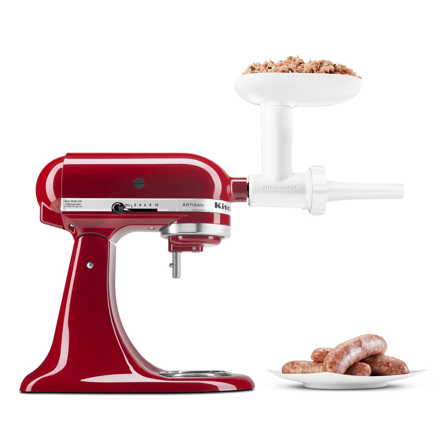 KitchenAid Sausage Stuffer Kit Attachment & Bowl Set, One Size, White