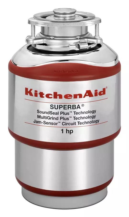 KitchenAid 1-HP Continuous Feed Noise Insulation Garbage Disposal KitchenAid 1-HP Continuous Feed Noise Insulation Garbage Disposal