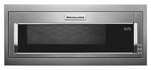 Built in on sale low profile microwave