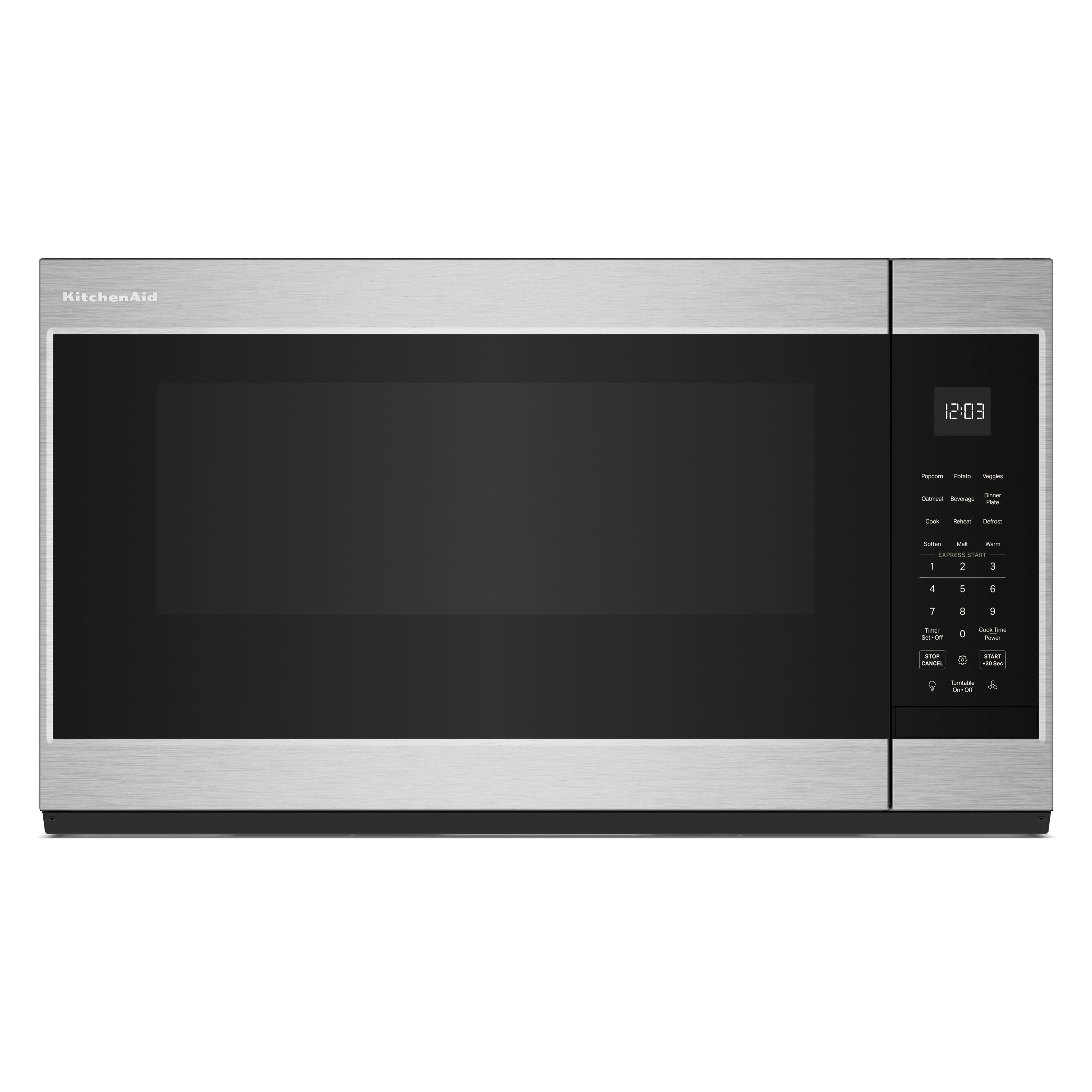 KitchenAid 30 Inch Over-the-Range Microwave with 1.9 cu. ft. Capacity, Auto Functions, 3-Speed 400 CFM Motor PrintShield Stainless KMMS130RPS Picture 1