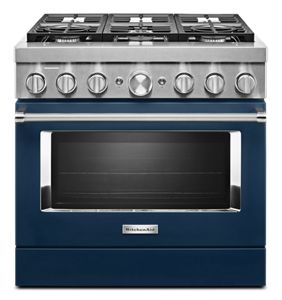 KitchenAid® 36'' Smart Commercial-Style Dual Fuel Range with 6 Burners