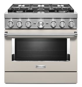 KitchenAid® 36'' Smart Commercial-Style Dual Fuel Range with 6