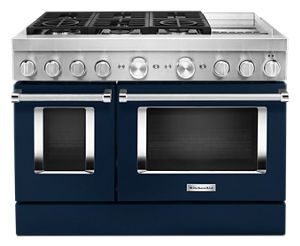 KitchenAid Dual Fuel Range (KFDC558JIB) - Ink Blue