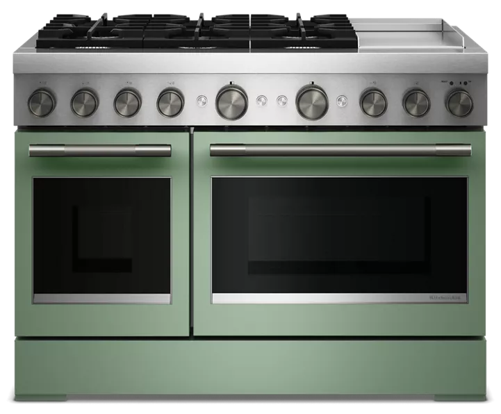 48-Inch 6 Burner Commercial-Style Dual Fuel Range with Griddle