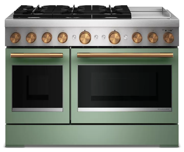 48-Inch 6 Burner Commercial-Style Dual Fuel Range with Griddle