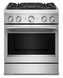 30-Inch 4 Burner Commercial-Style Dual Fuel Range with No Preheat Air Fry Mode