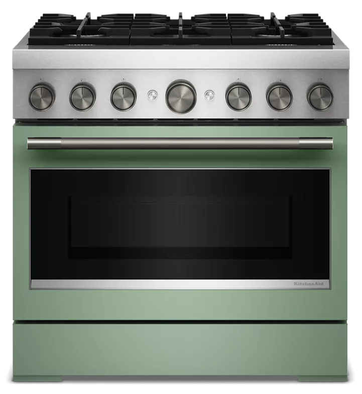 36-Inch 6 Burner Commercial-Style Dual Fuel Range with No Preheat