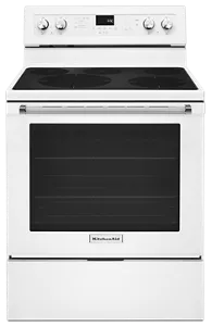 30 Inch 5 Burner Gas Double Oven Convection Range White KFGD500EWH KitchenAid