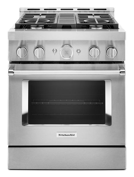 KitchenAid 30 Smart Commercial Style Gas Range with 4 Burners