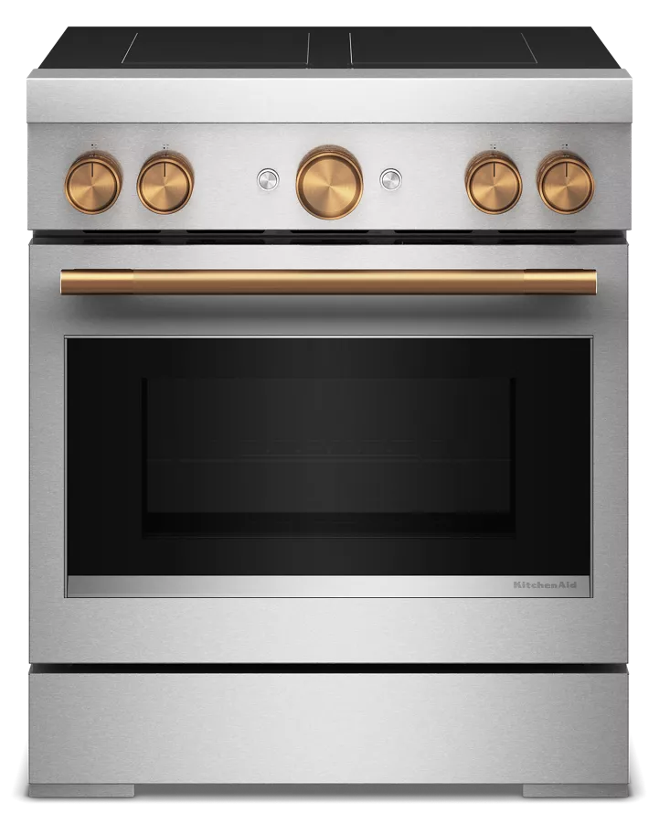 30-Inch 4-Element Induction Freestanding Commercial-Style Range