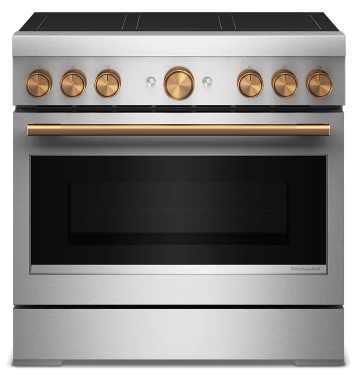 36-Inch 6-Element Induction Freestanding Commercial-Style Range
