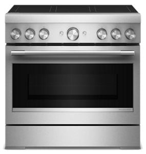 36-Inch 6-Element Induction Freestanding Commercial-Style Range with Air Fry