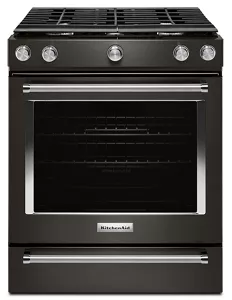 Kitchenaid black stainless deals