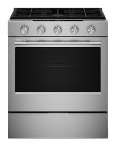 5.0 Cu. Ft. Smart Slide-in Gas Range with Convection Cooking Modes and 2-in-1 Burner