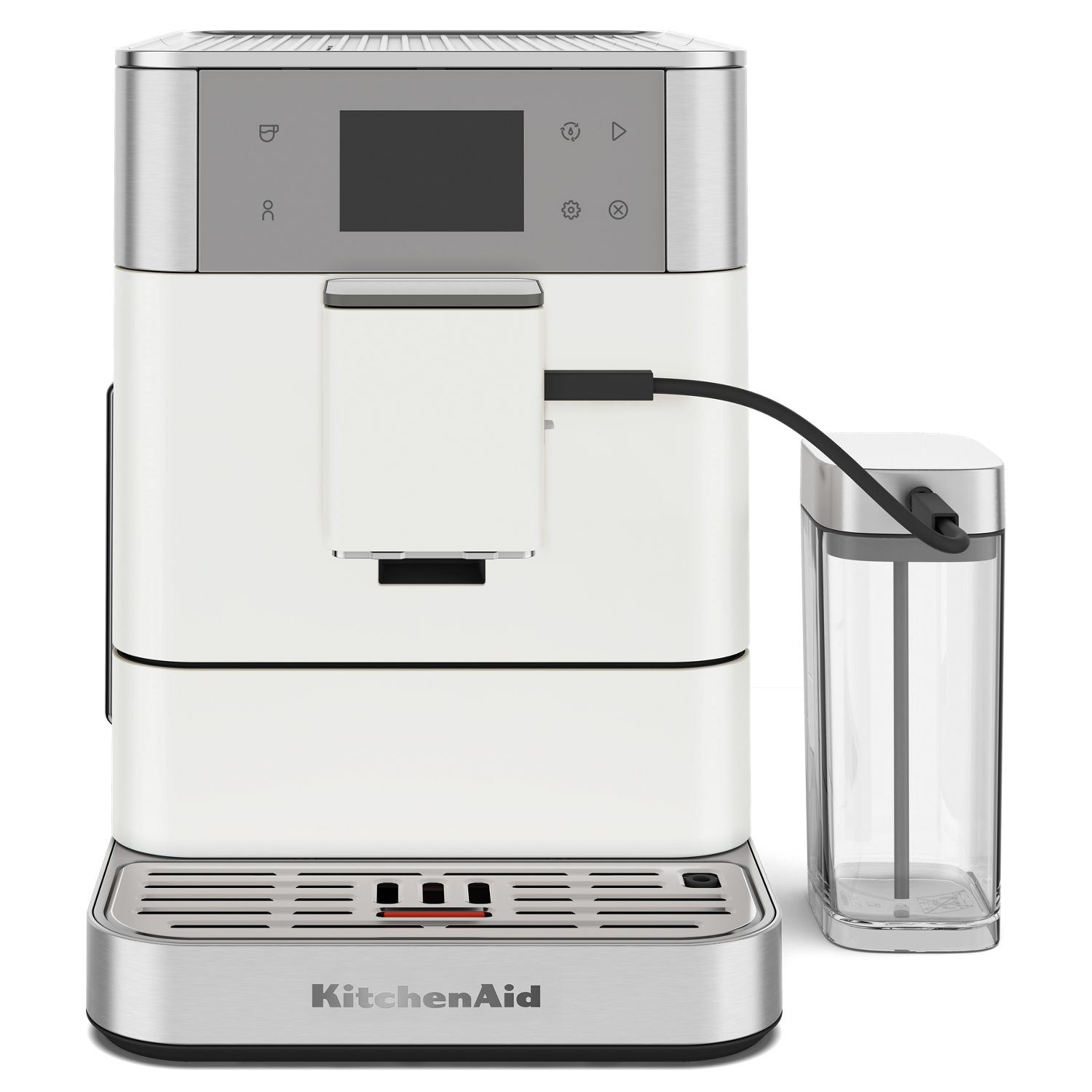 KitchenAid 2-Cups Pump/Automatic Espresso Machine, Porcelain White (KES8557PL) | Quill
