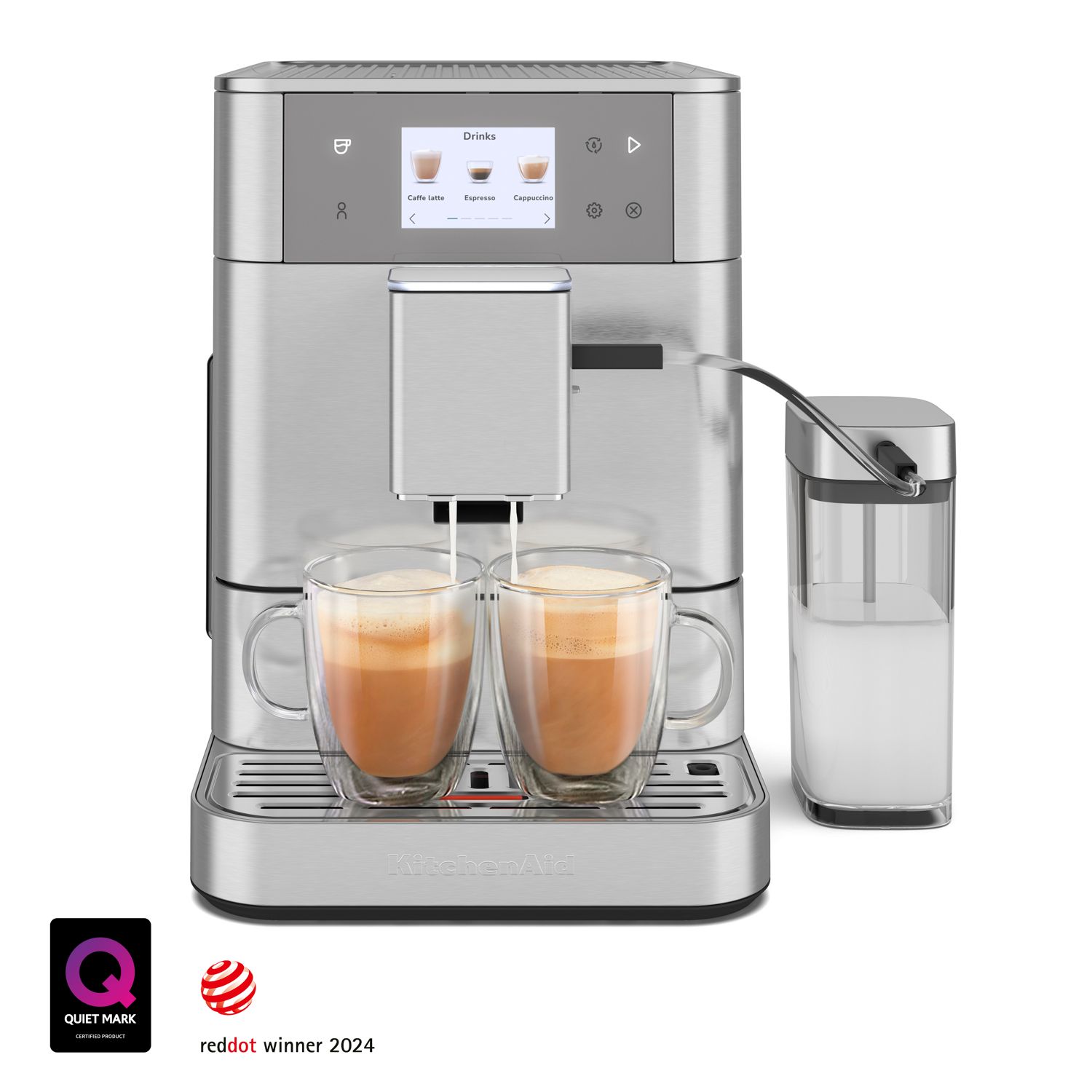 KitchenAid KF7 Pump/Automatic Espresso Machine, Brushed Stainless (KES8557SX) | Quill