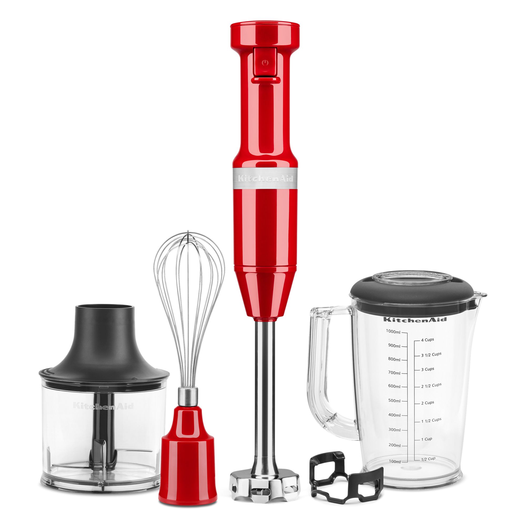 Variable Speed Corded Hand Blender with Accessories - Empire Red