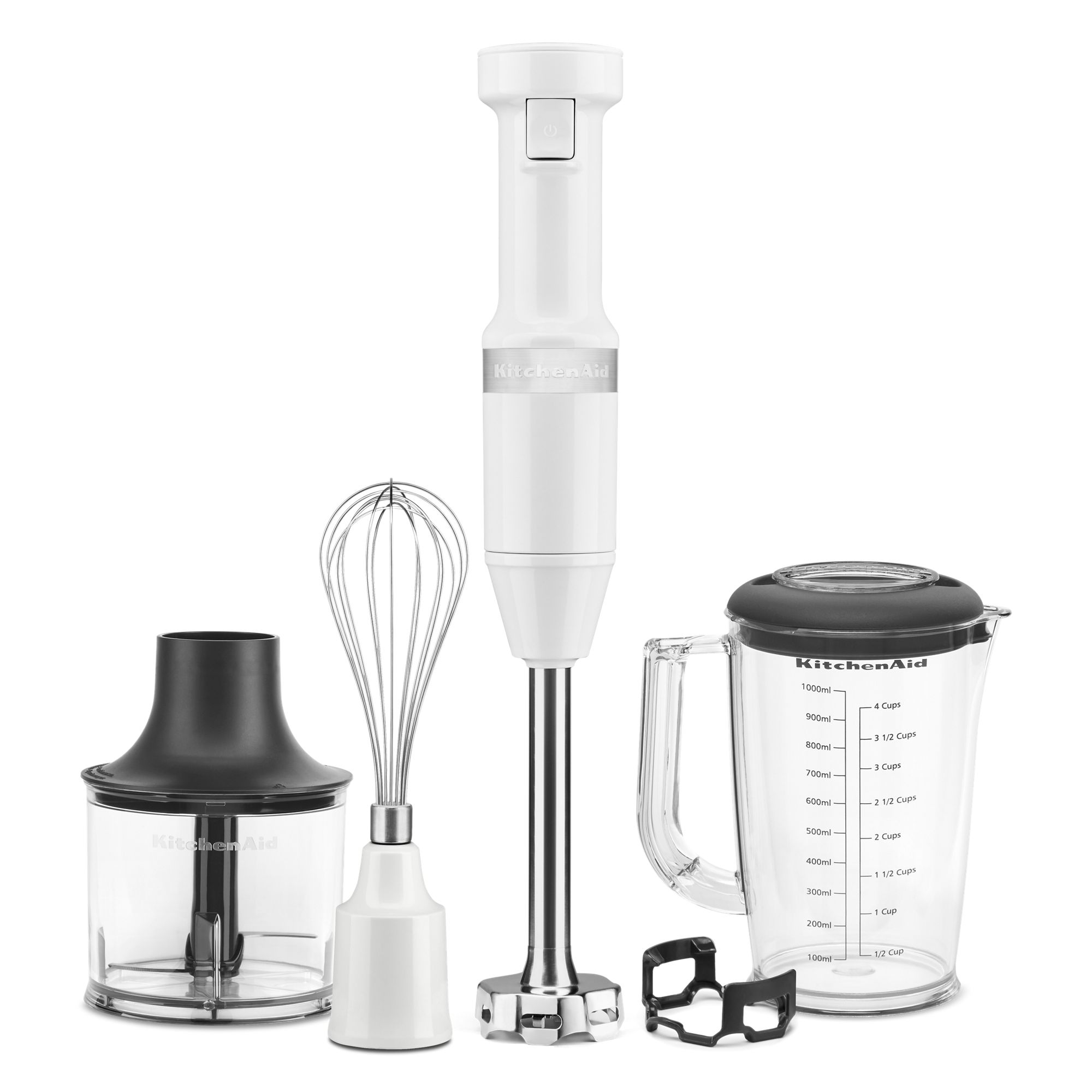 Variable Speed Corded Hand Blender with Accessories - White
