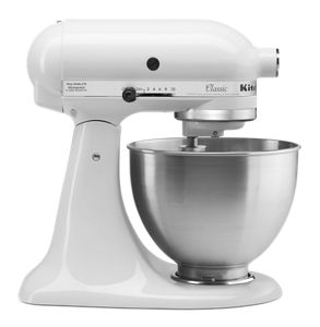 Classic™ Series 4.5 Quart Tilt-Head Stand Mixer White K45SSWH