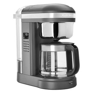 KitchenAid® 12 Cup Drip Coffee Maker w/ Spiral Showerhead & Programmable Warming Plate in Grey, KCM1209DG