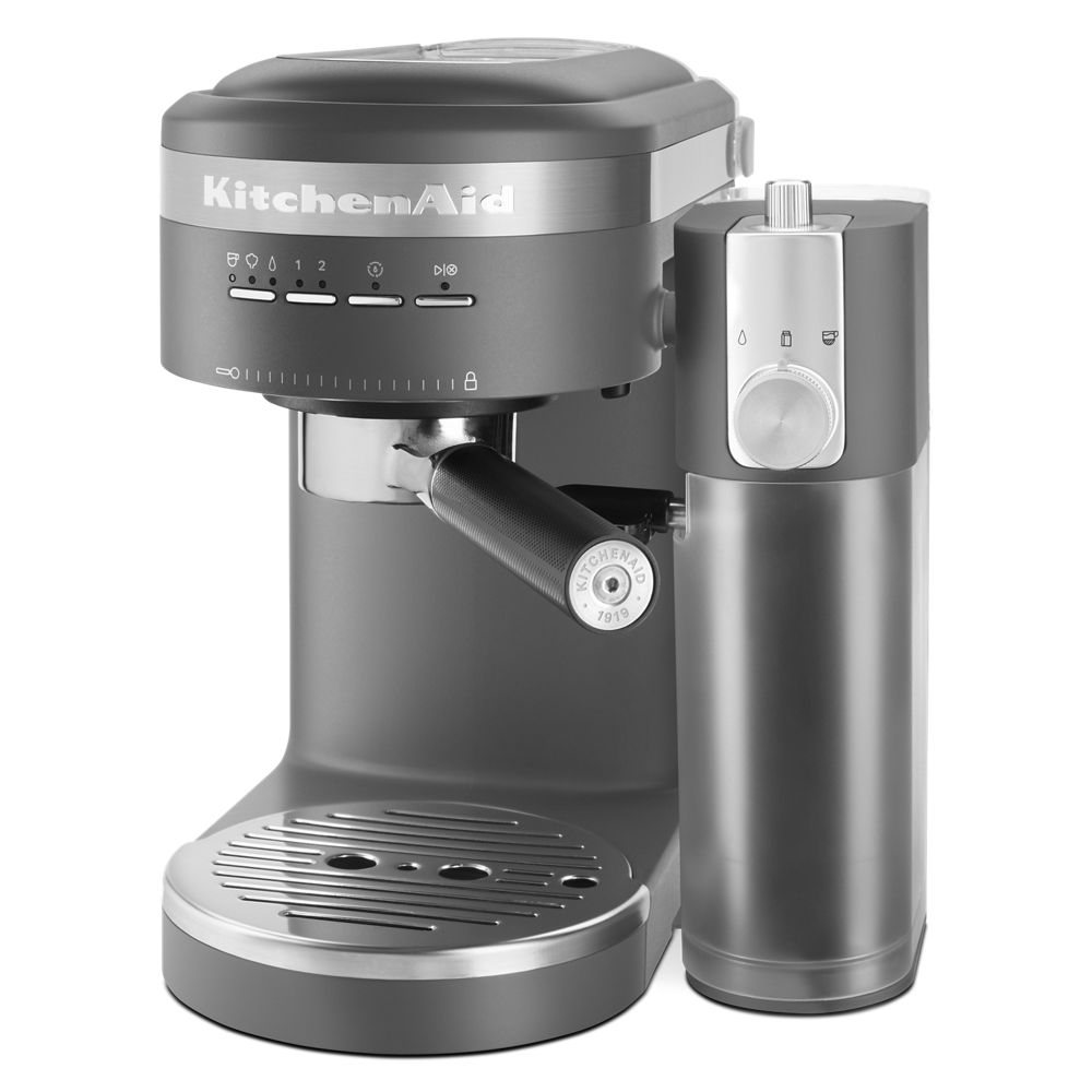 Semi-Automatic Espresso Machine with Free Automatic Milk Frother Attachment