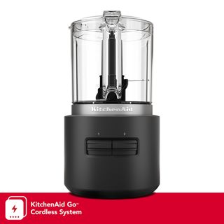 KitchenAid Go&bdquo;&cent; Cordless Food Chopper/Slicer - Battery Sold Separately in Black, KFCR500BM