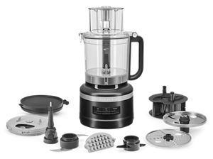 KitchenAid KFP0918 Food Processor, 9 Cup, Black Matte