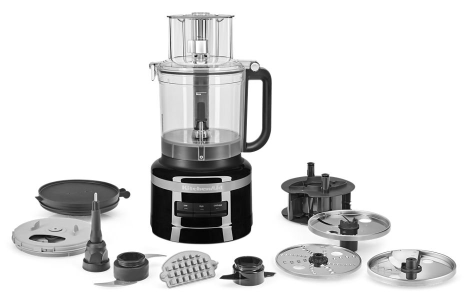 13Cup Food Processor with French Fry Disc and Dicing Kit Onyx Black