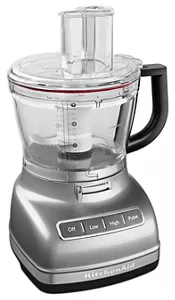 14-Cup Food Processor with Commercial-Style Dicing Kit Contour Silver  KFP1466CU