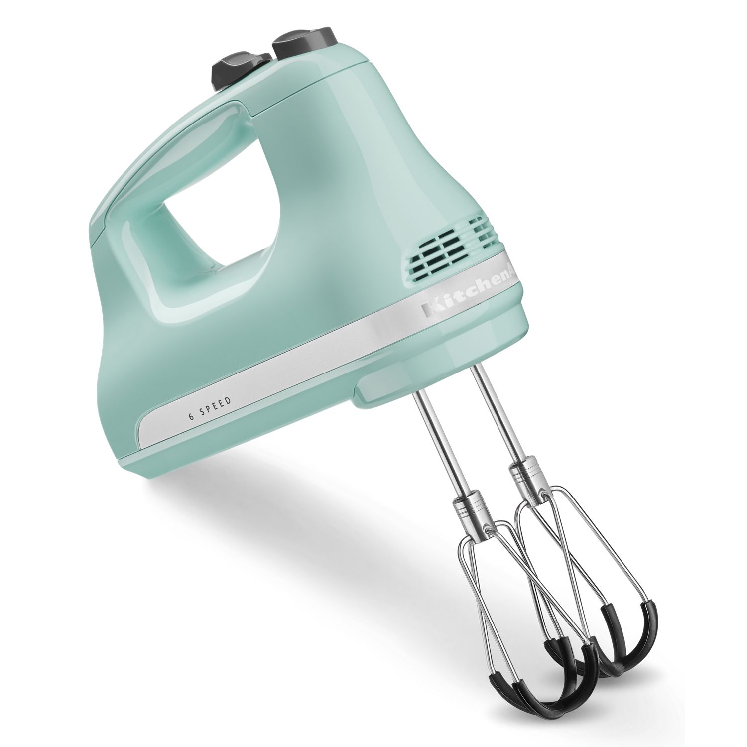 KitchenAid® 6 Speed Hand Mixer w/ Flex Edge Beaters in Blue, KHM6118IC