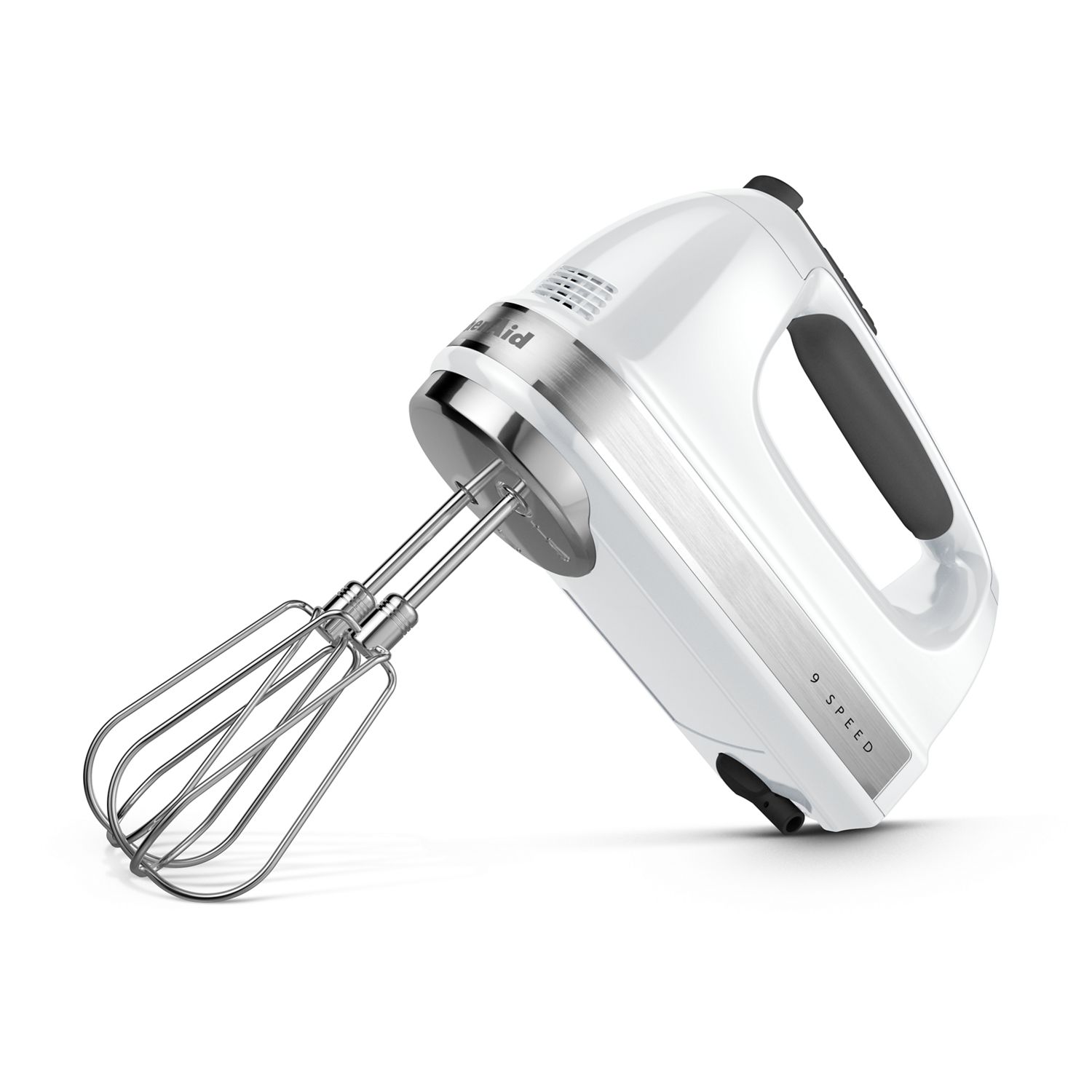 KitchenAid KHM926WH 9 Speed Hand Mixer w/ Exclusive Accessory Pack, White, 120 V