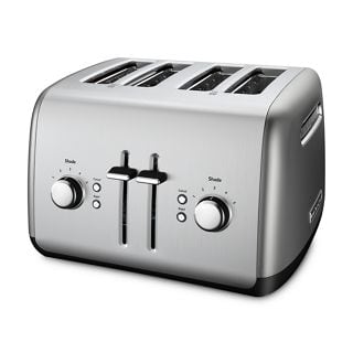 KitchenAid® 4-Slice Toaster w/ Manual High-Lift Lever in Silver, KMT4115CU