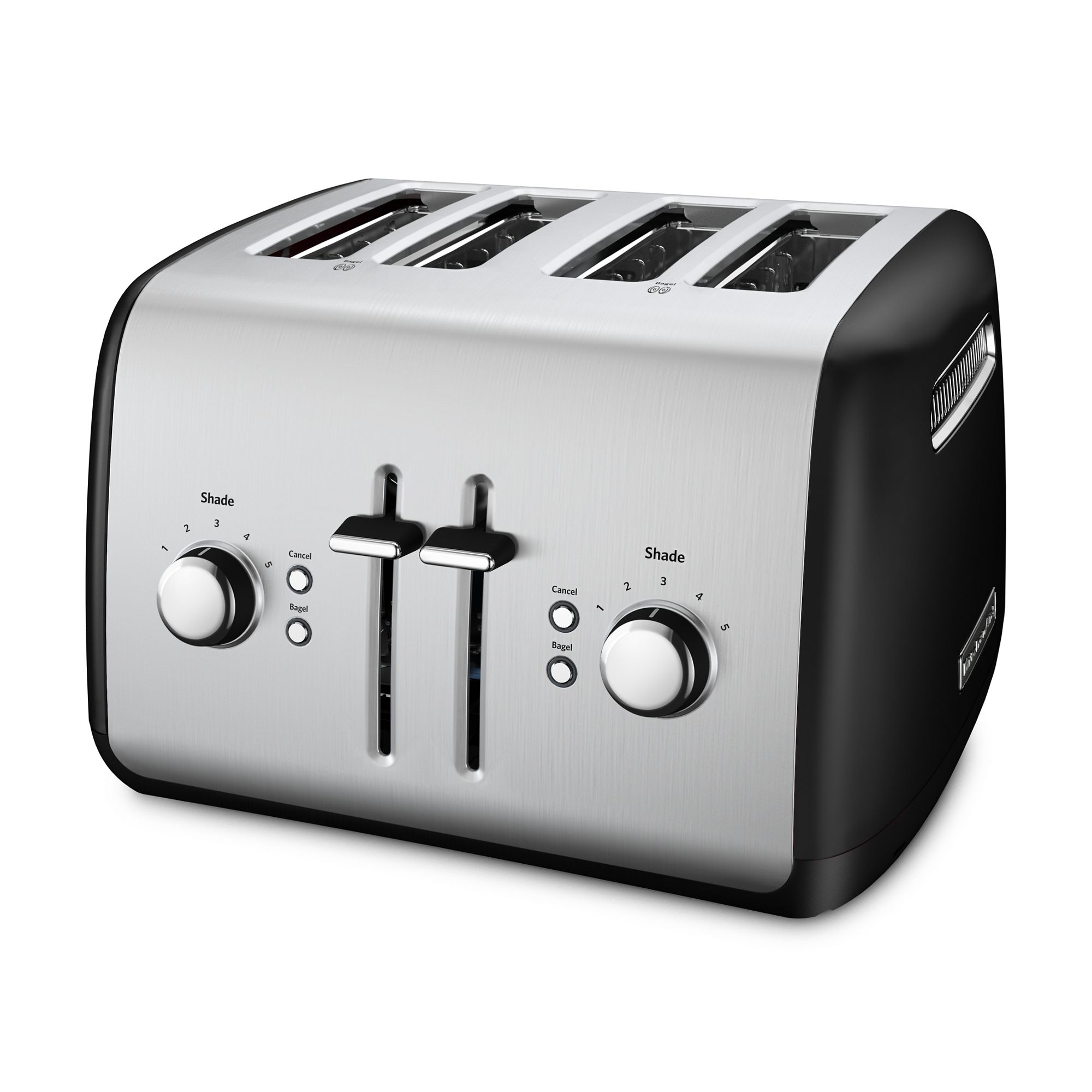 4-Slice Toaster with Manual High-Lift Lever - Onyx Black
