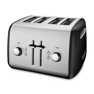 NETILGEN Black and white Stripe Lemon Design 4 Slice Toaster Oven Cover  Foldable Bread Machine Cover Wear-Resistant Toaster Cover Accessories 