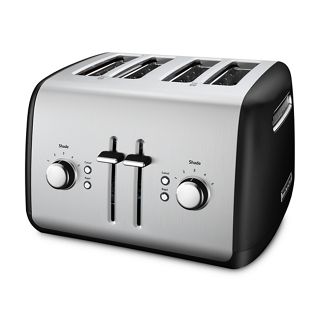 KitchenAid® 4-Slice Toaster w/ Manual High-Lift Lever in Black, KMT4115OB