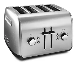 WHALL Long Slot Toaster 4 Slice Brushed Stainless Steel Toaster, 7 Toa –  Whall