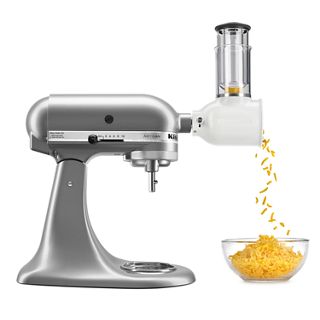 KitchenAid® Value Bundle Artisan® Series 5 Quart Tilt-Head Stand Mixer w/ Fresh Prep Slicer/shredder Attachment in Silver, KSM150FBCU