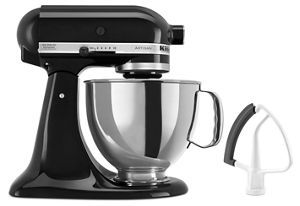 KitchenAid 5-Quart Stand Mixer with Glass Bowl and Flex Edge Beater