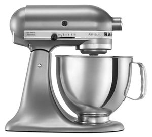 KitchenAid 4.5 Quart Tilt Head Stand Mixer in Onyx Black and Stainless  Steel