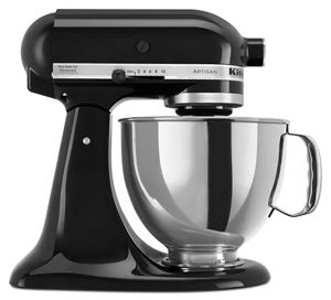 KitchenAid 4.5 Quart Tilt Head Stand Mixer in Onyx Black and Stainless  Steel