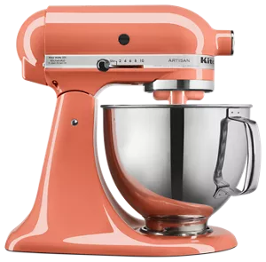 KitchenAid Artisan Series Stand Mixer, 5 Quart, Passion Red & KSMMGA Metal  Food Grinder Attachment, Silver