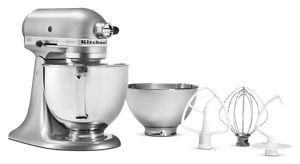 KitchenAid Artisan Series Imperial Grey 5-Quart Tilt-Head Stand Mixer +  Reviews, Crate & Barrel